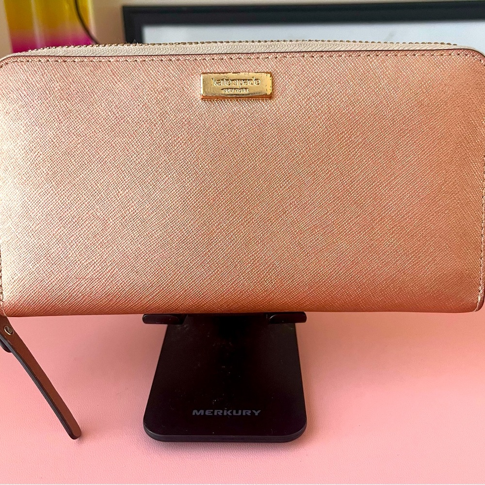 Kate Spade | Morgan Zip-around Wallet | RoseGold